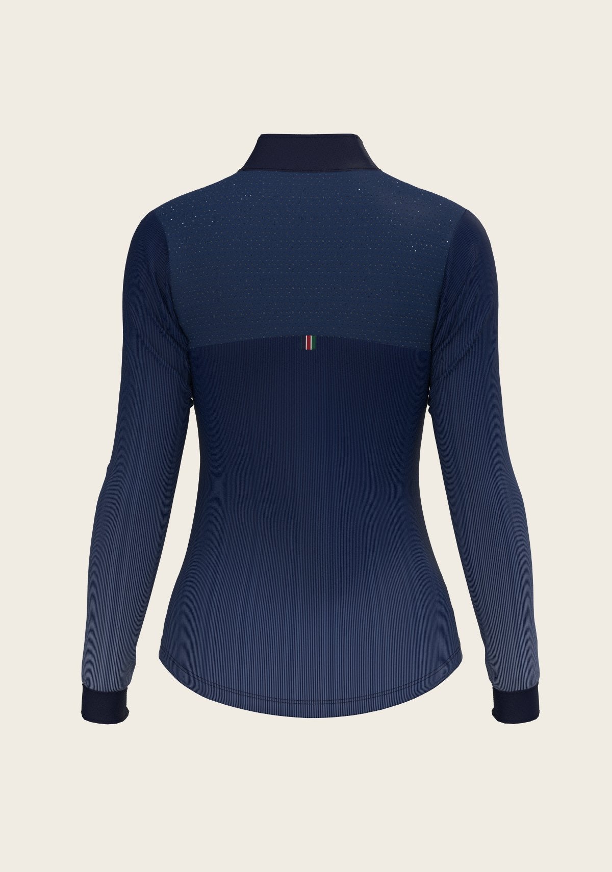 Stripes on Navy Sport Sun Shirt - Espoir Equestrian - Equiluxe Tack