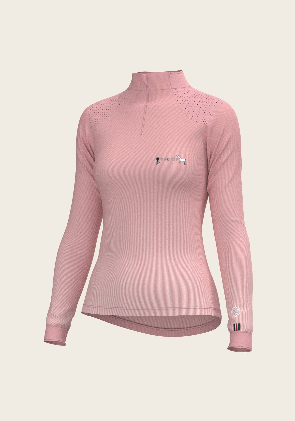  Stripes on Rose Sport Sun Shirt - Espoir Equestrian - Equiluxe Tack