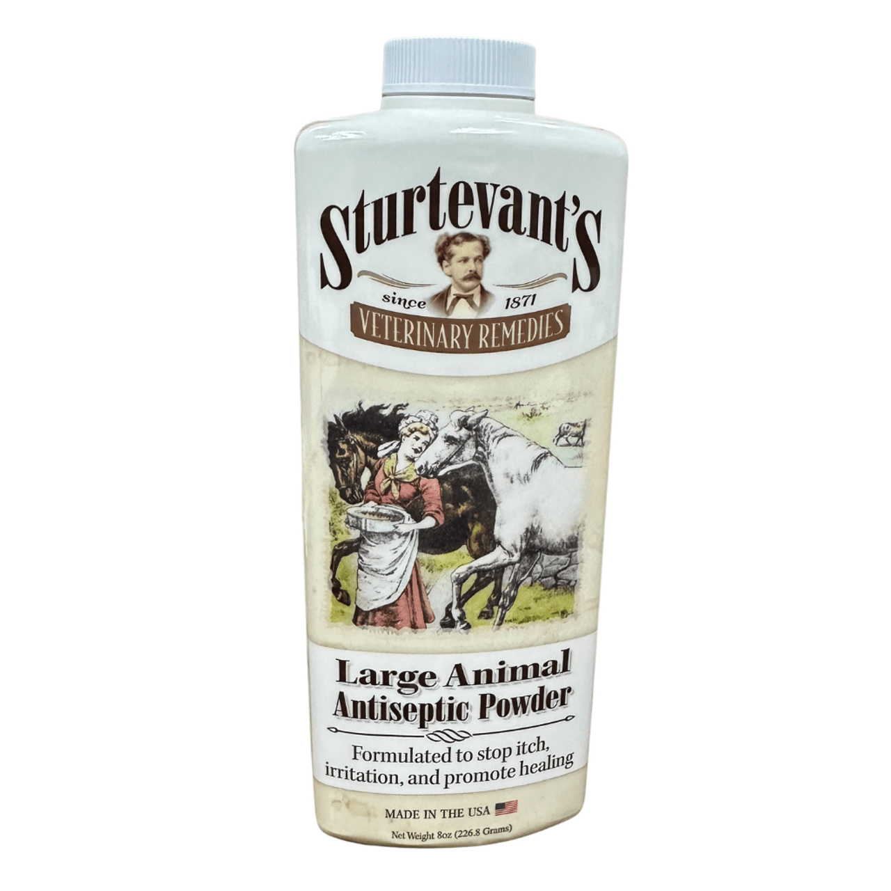 Sturtevant’s Large Animal Formula Veterinary Antiseptic Powder 8 oz. - Equiluxe Tack - Equiluxe Tack