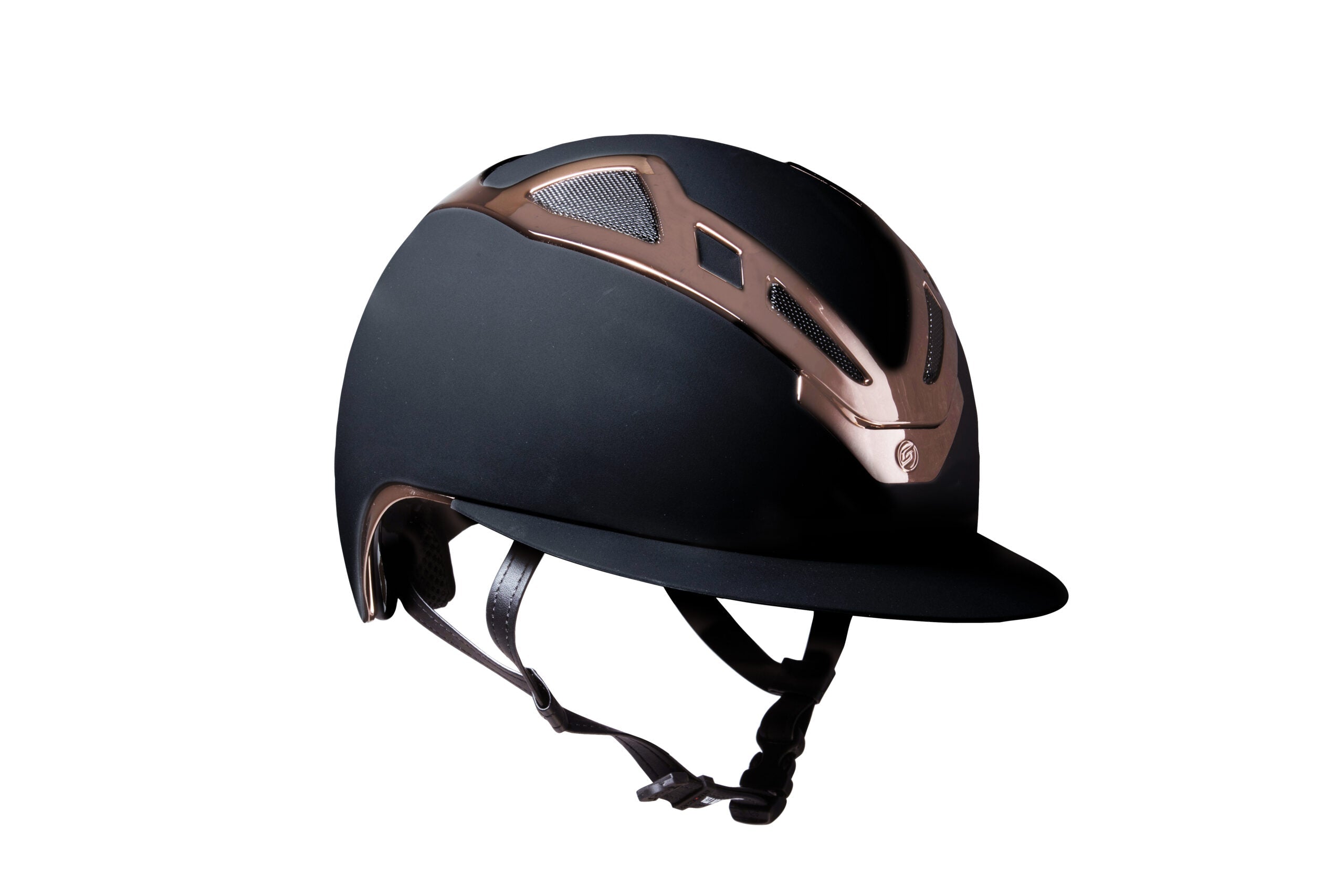 Suomy Apex Riding Helmet – Chrome Black Rose Gold Matte - American Equus - Equiluxe Tack