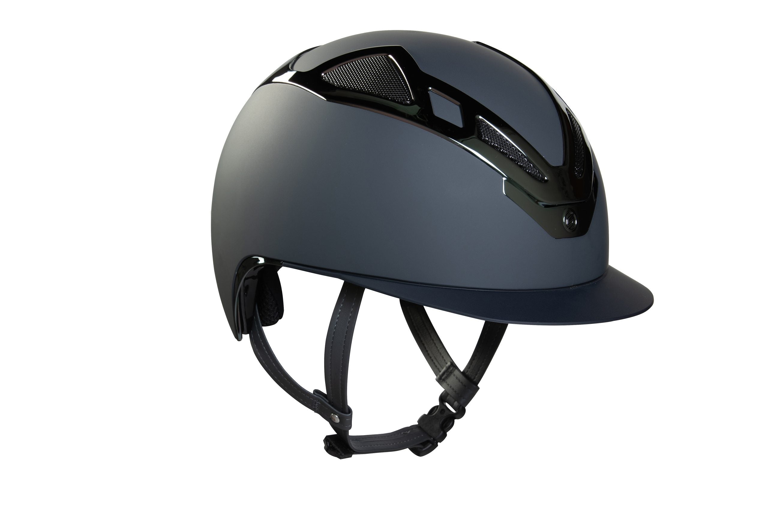 Suomy Apex Riding Helmet – Chrome Blue Navy Glossy - American Equus - Equiluxe Tack