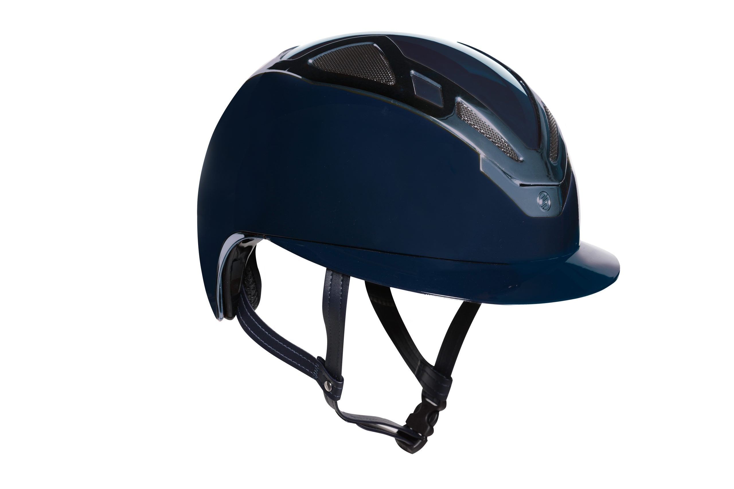 Suomy Apex Riding Helmet – Chrome Blue Navy Glossy - American Equus - Equiluxe Tack