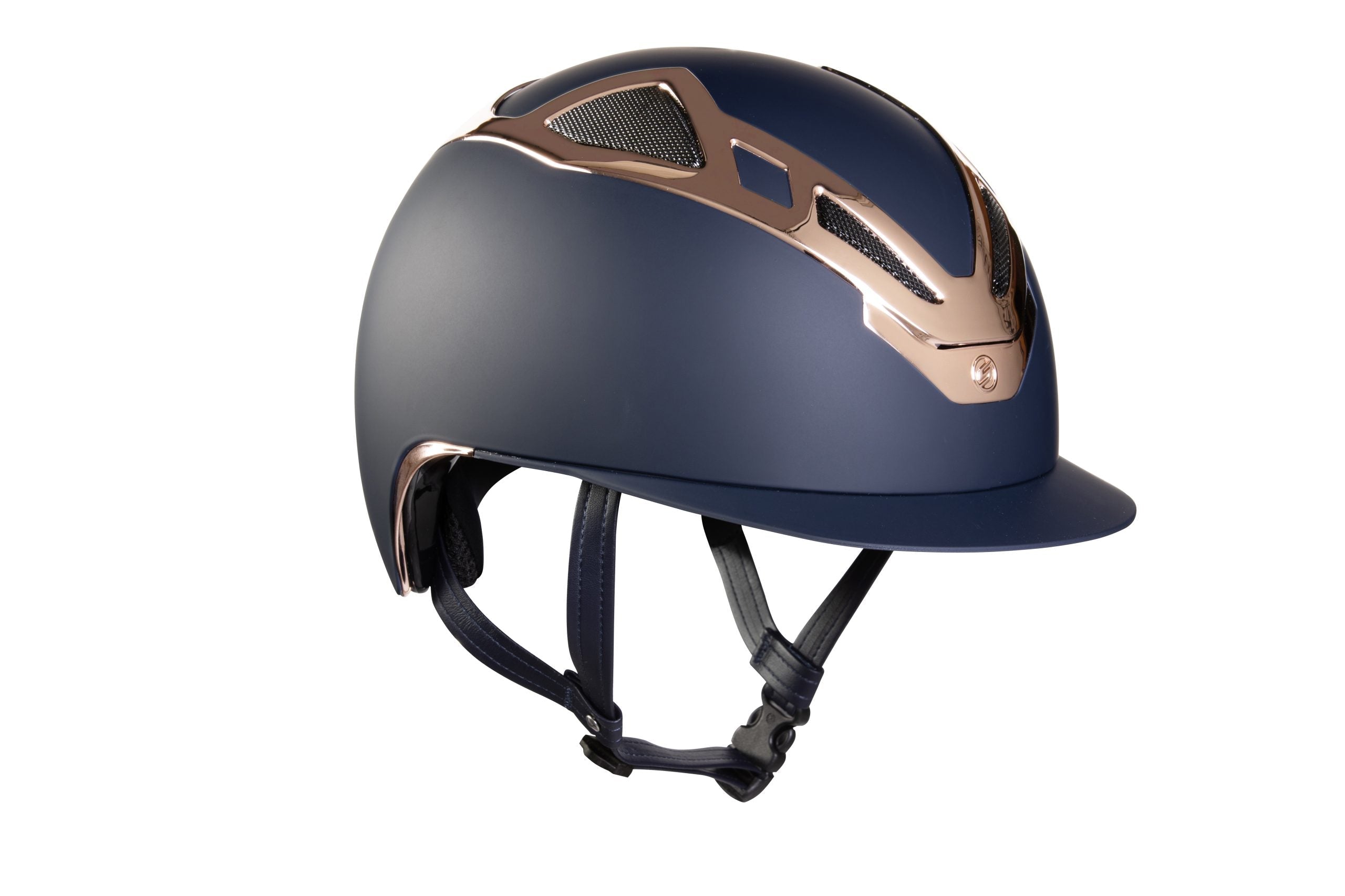 Suomy Apex Riding Helmet – Chrome Blue/Rose Gold Matte - American Equus - Equiluxe Tack