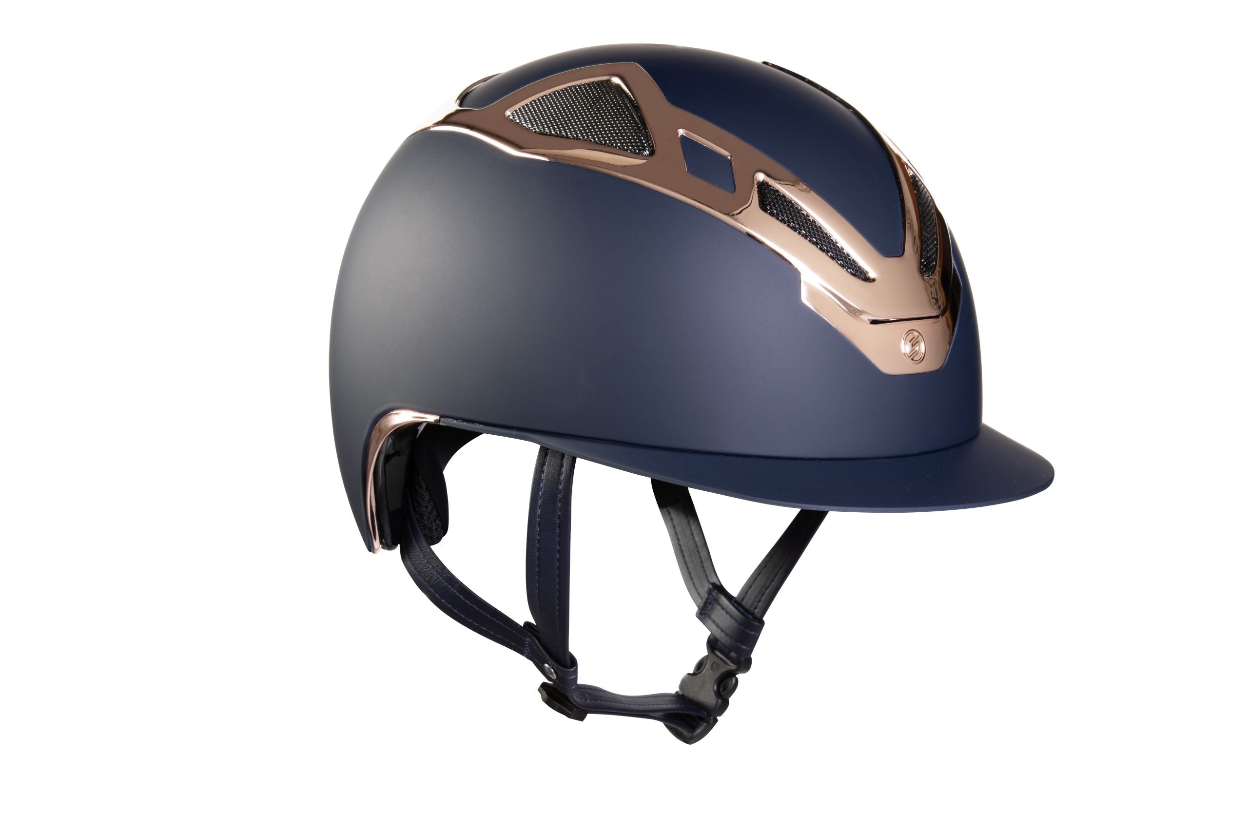 Suomy Apex Riding Helmet – Chrome Blue/Rose Gold Matte - American Equus - Equiluxe Tack