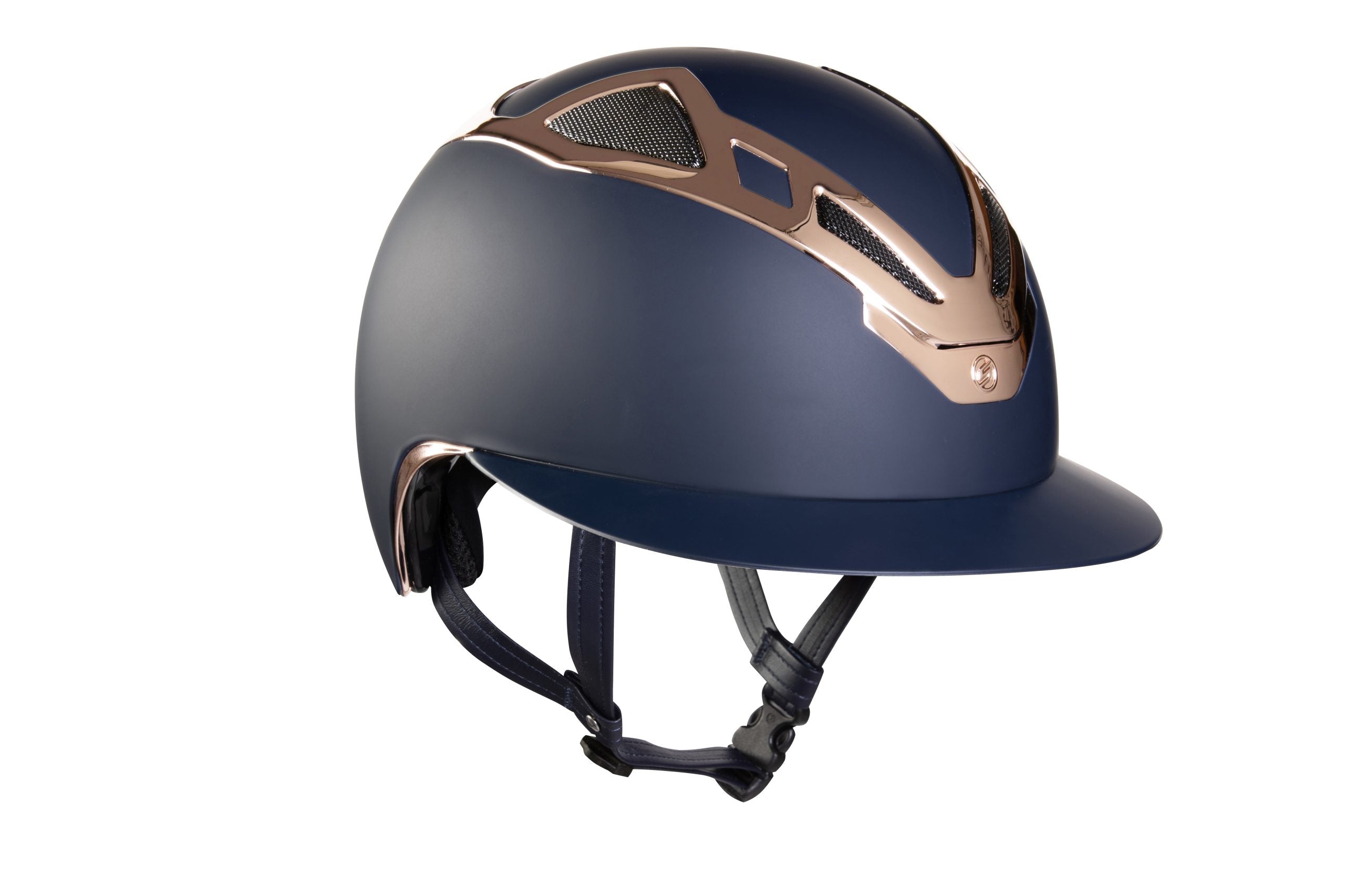 Suomy Apex Riding Helmet – Chrome Blue/Rose Gold Matte - American Equus - Equiluxe Tack