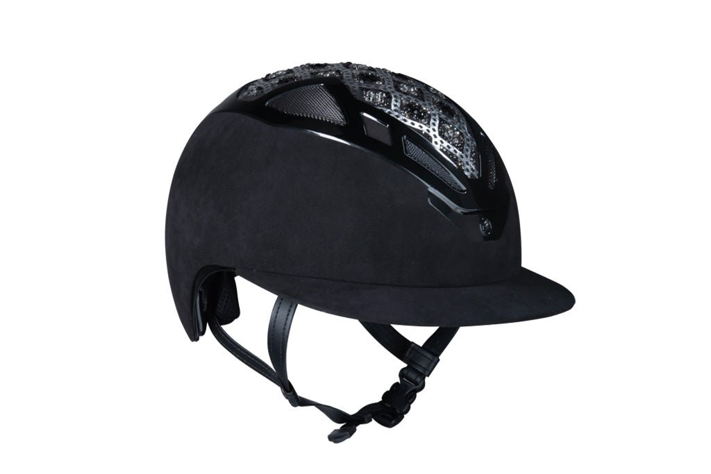 Suomy Apex Riding Helmet – Damask Black (Lady) - American Equus - Equiluxe Tack