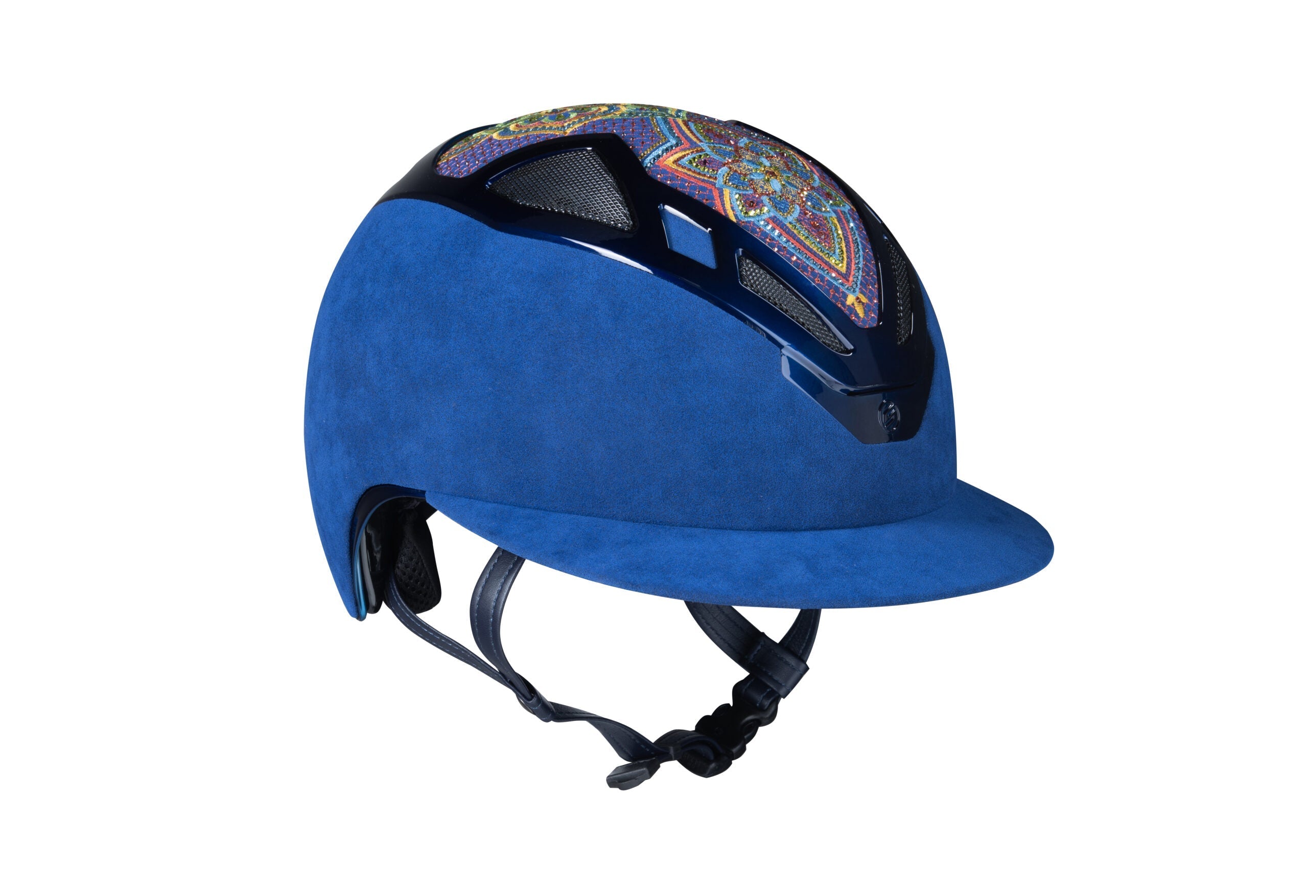 Suomy Apex Riding Helmet – Damask Blue (Lady) - American Equus - Equiluxe Tack