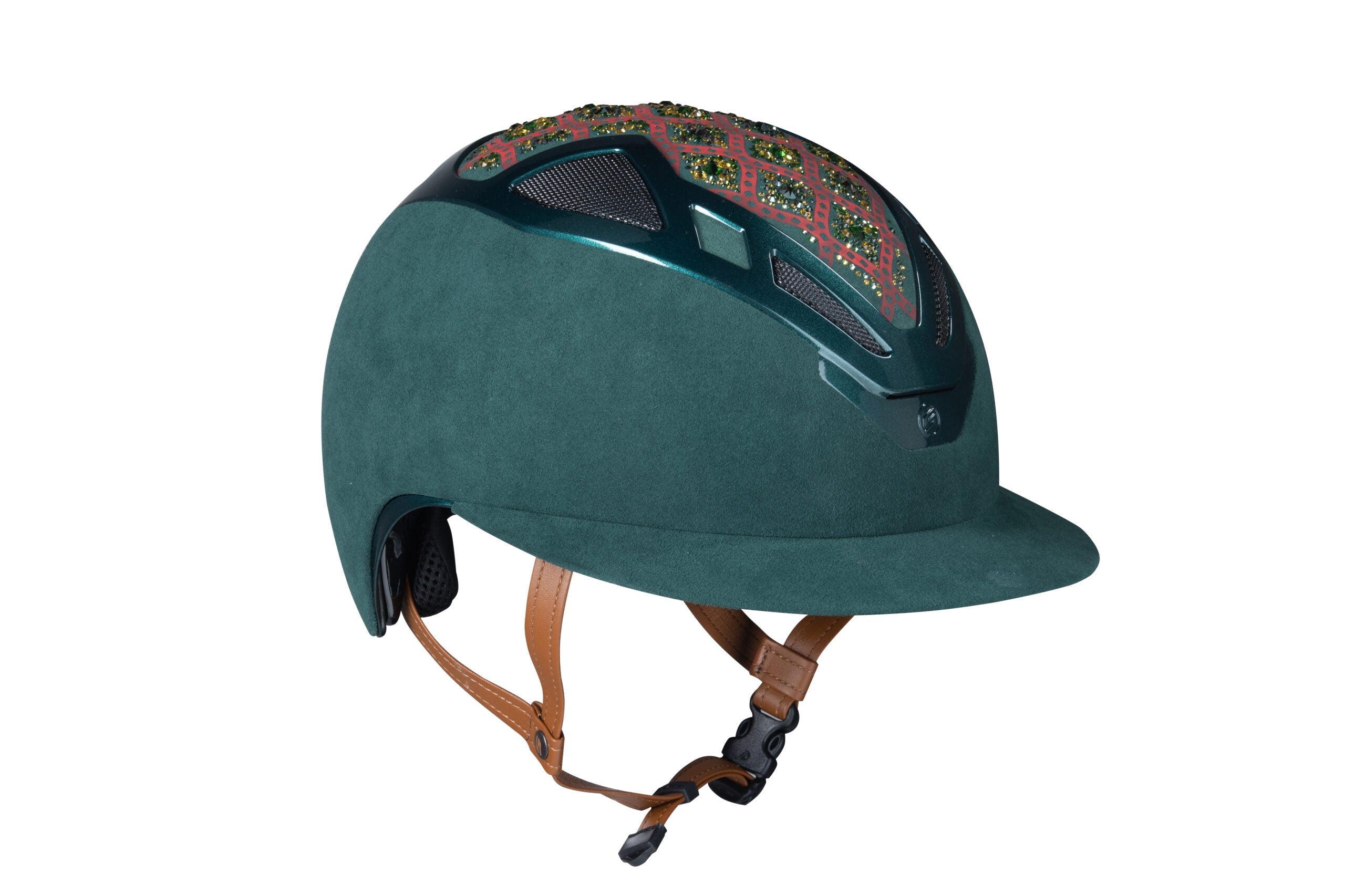 Suomy Apex Riding Helmet – Damask Green (Lady) - Equiluxe Tack