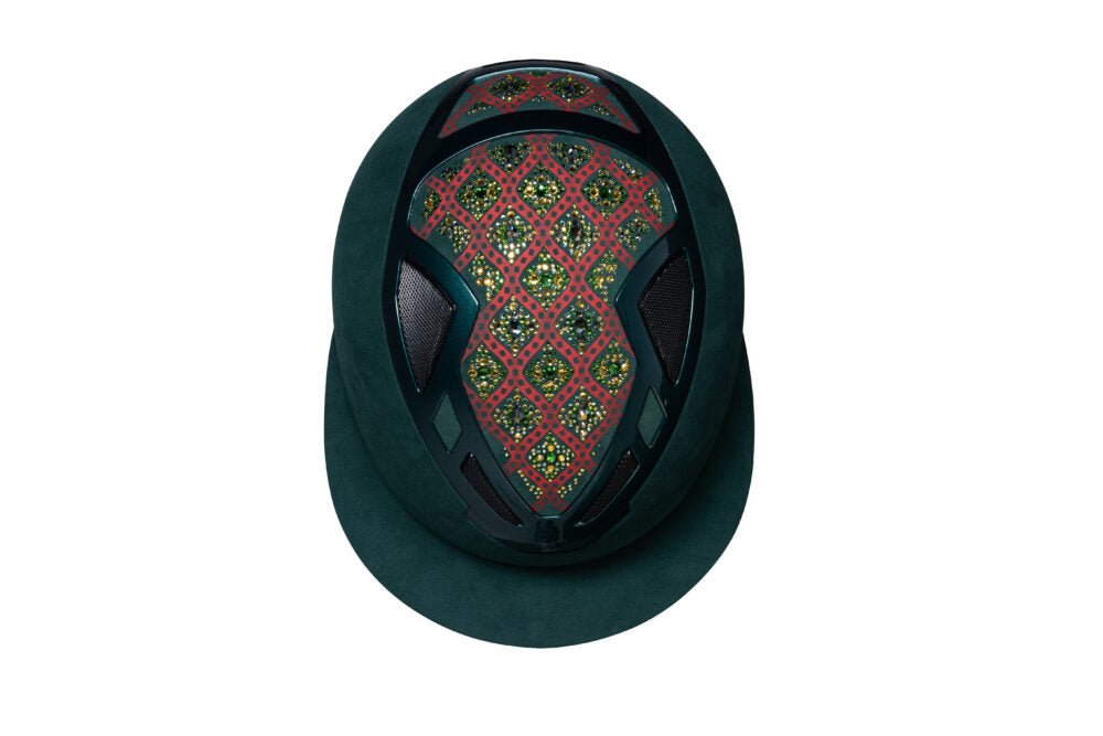 Suomy Apex Riding Helmet – Damask Green (Lady) - Equiluxe Tack