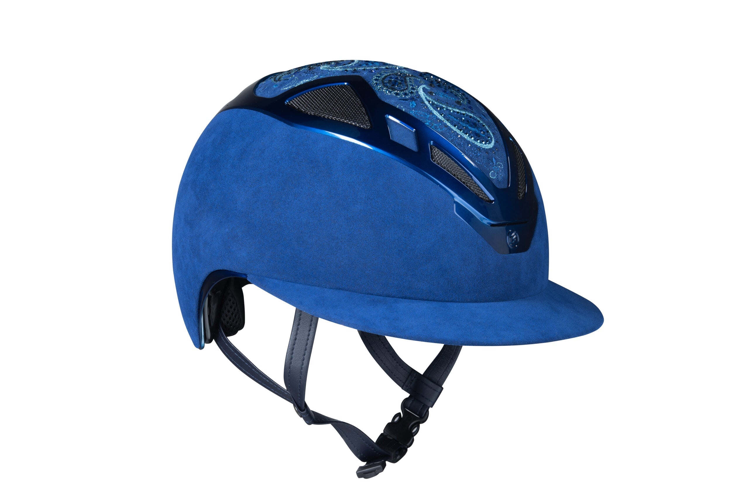 Suomy Apex Riding Helmet – Damask Total Blue (Lady) - Equiluxe Tack