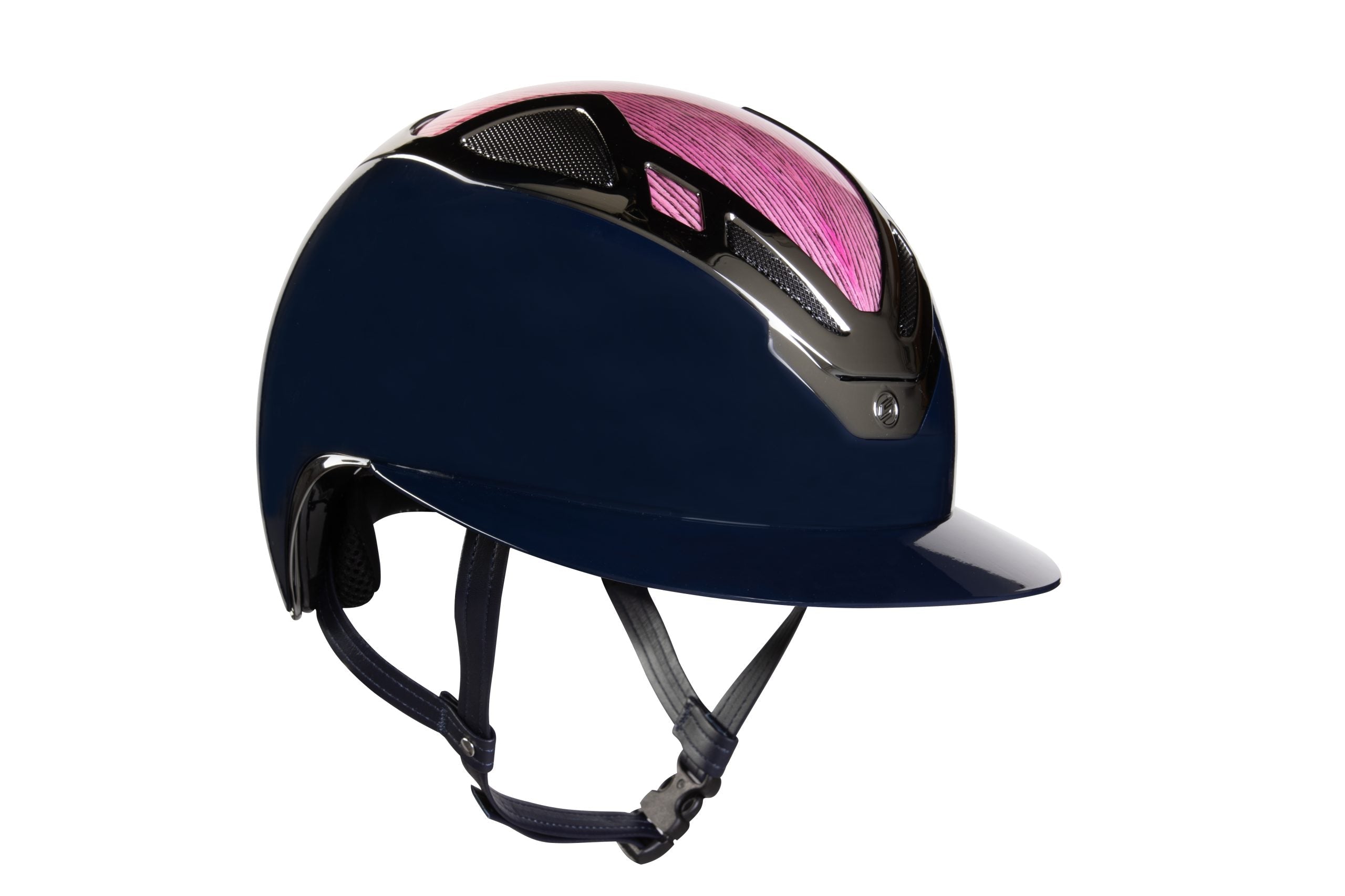 Suomy Apex Riding Helmet – Wood Blue Navy Lady Glossy Pink - Equiluxe Tack