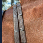 Super Grip Reins - Heavy Rubber Rein for Ultimate Grip - Hand Stops 5" (13cm) Apart - CorrectConnect - Equiluxe Tack