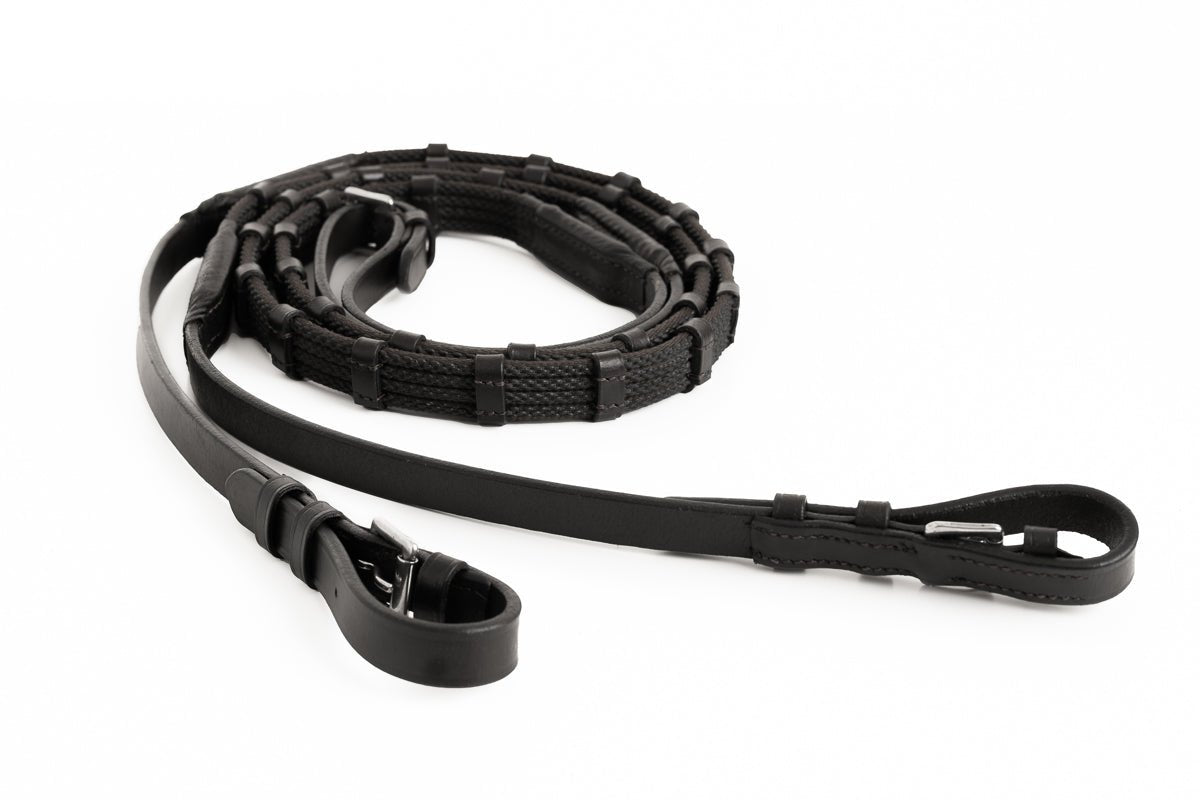 Sure Grip Rubber Rein with 1" Hand Stop - CorrectConnect - Equiluxe Tack