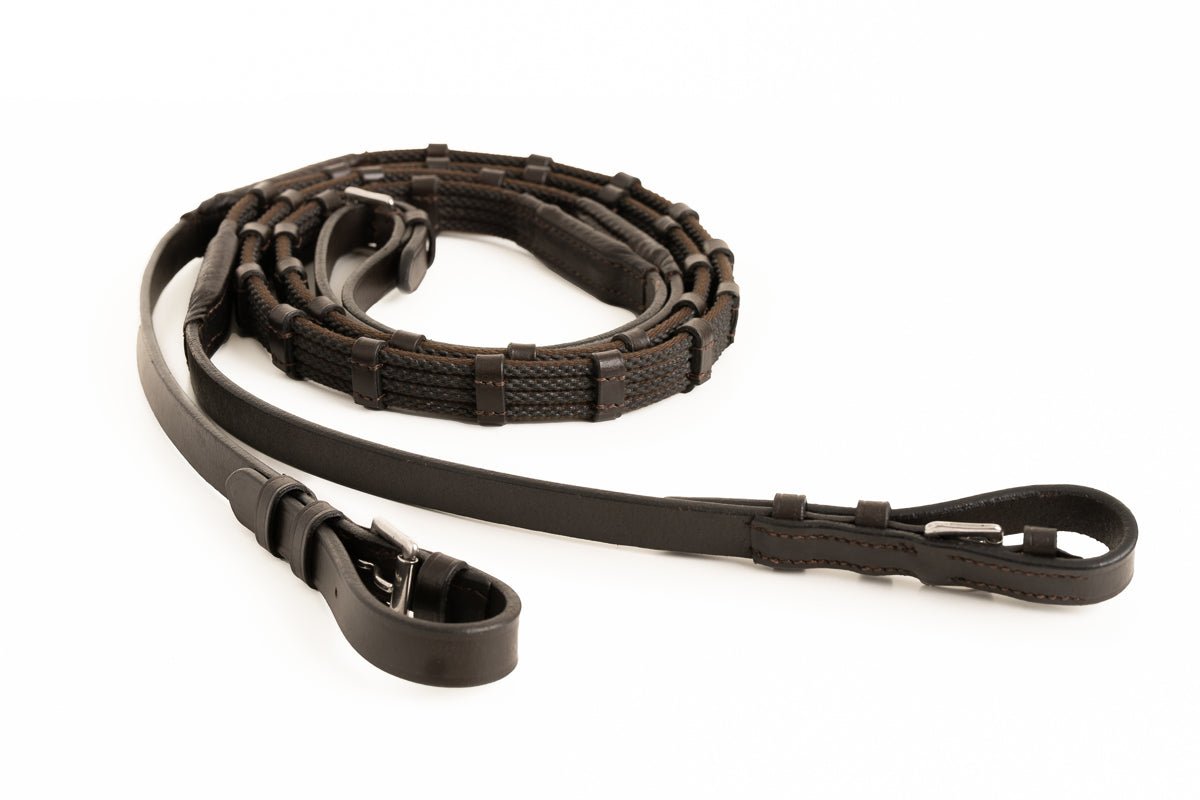 Sure Grip Rubber Rein with 1" Hand Stop - CorrectConnect - Equiluxe Tack