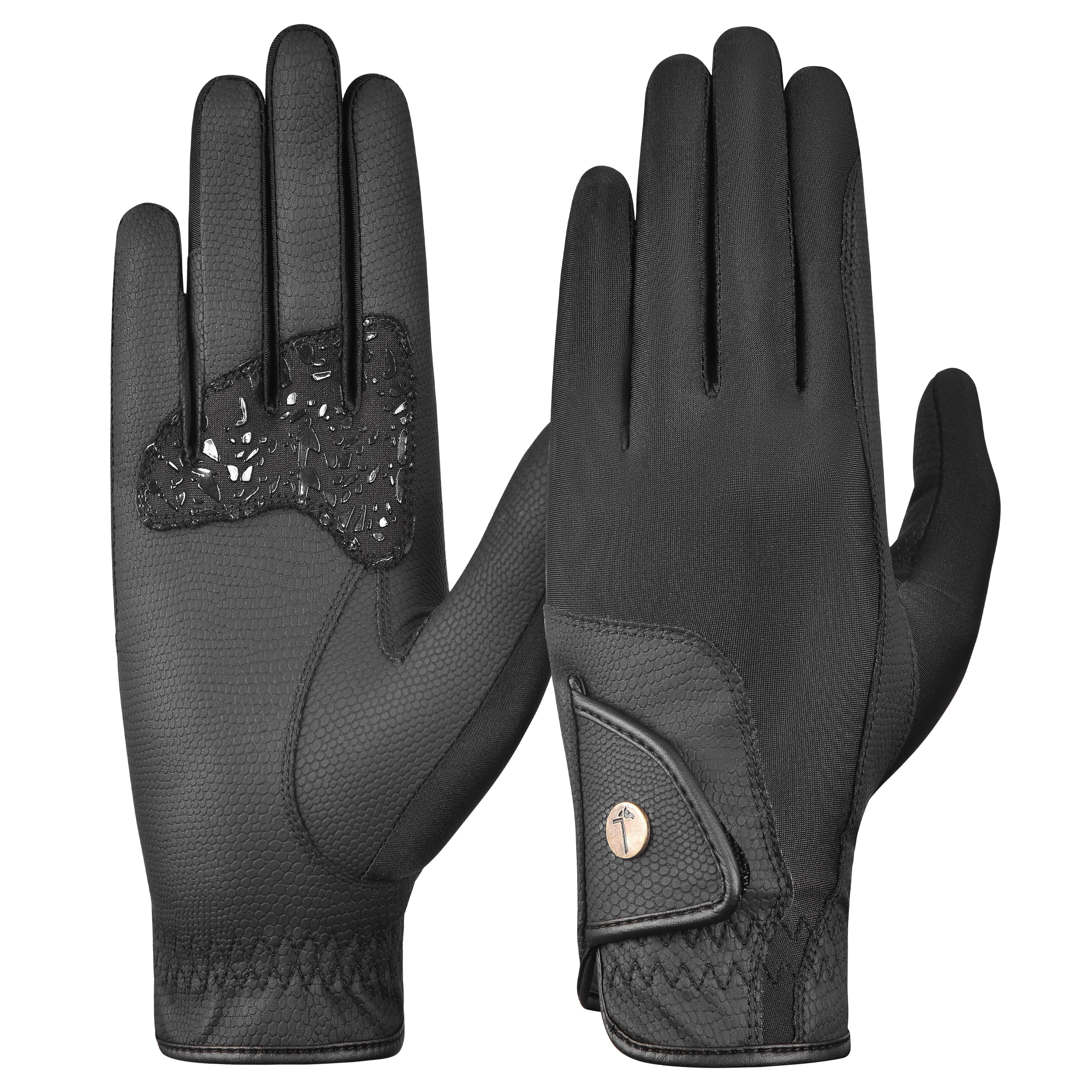 Tactiq Model E Black Riding Gloves - Equiluxe Tack