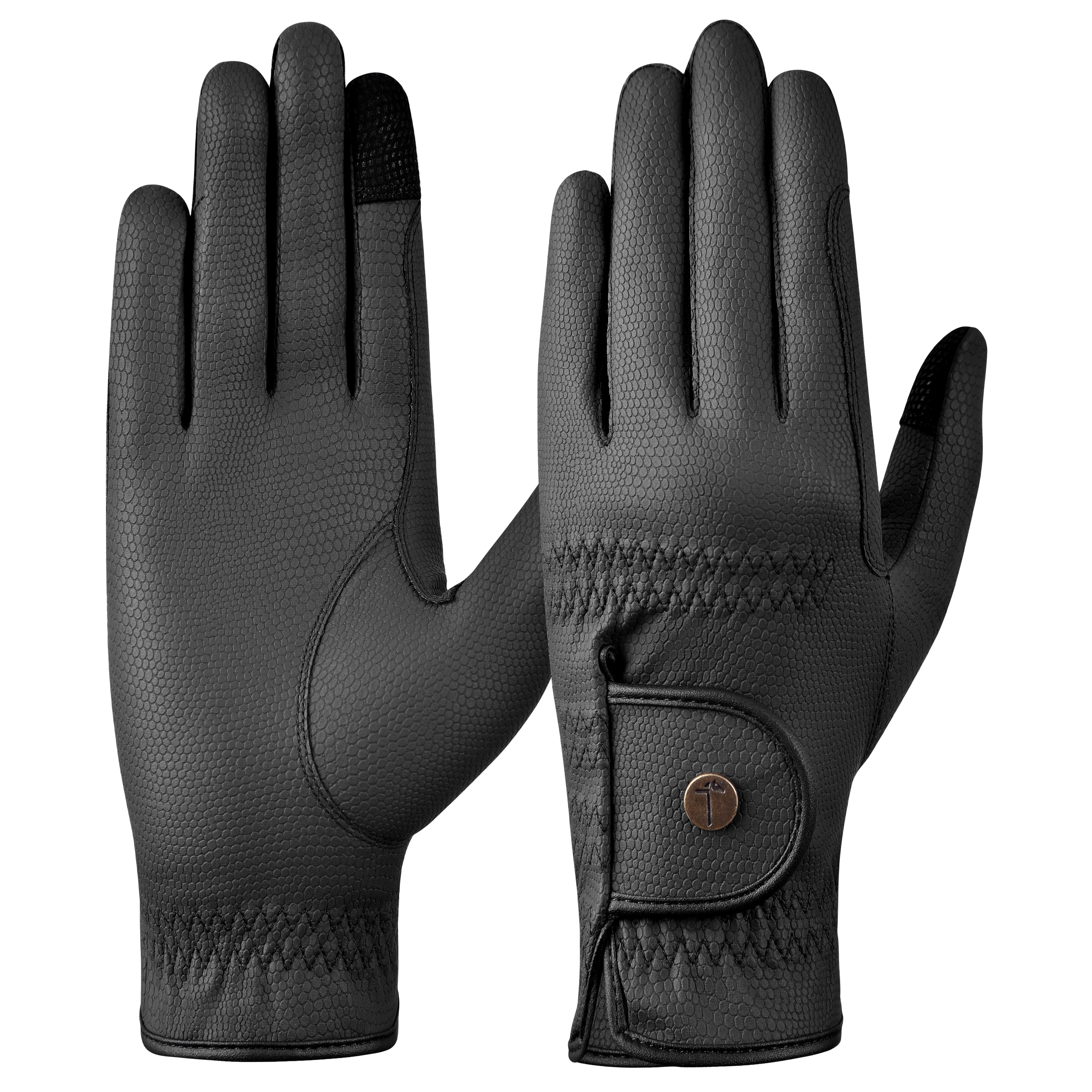 Tactiq Model G Black Riding Gloves - Equiluxe Tack