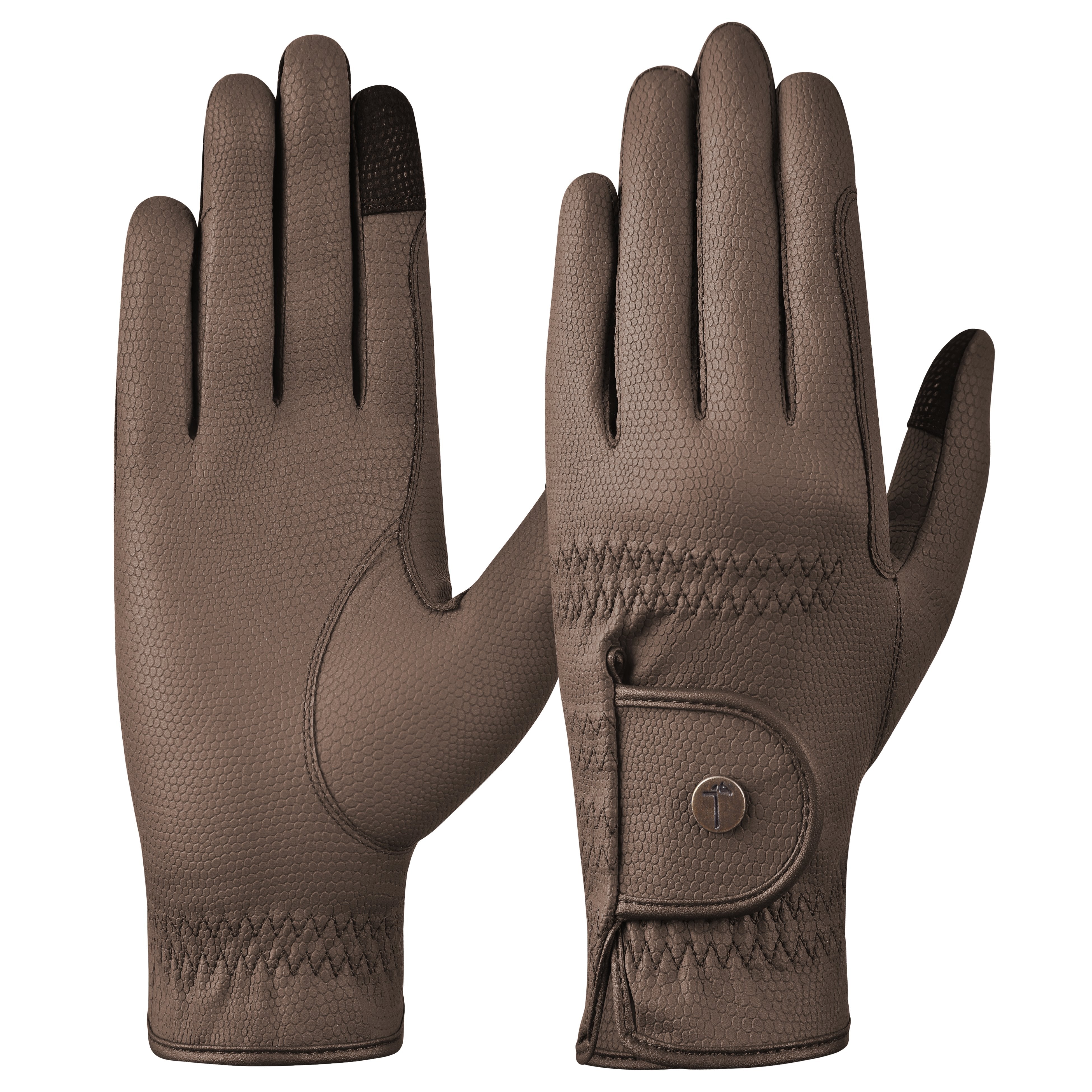 Tactiq Model G Brown Riding Gloves - Equiluxe Tack