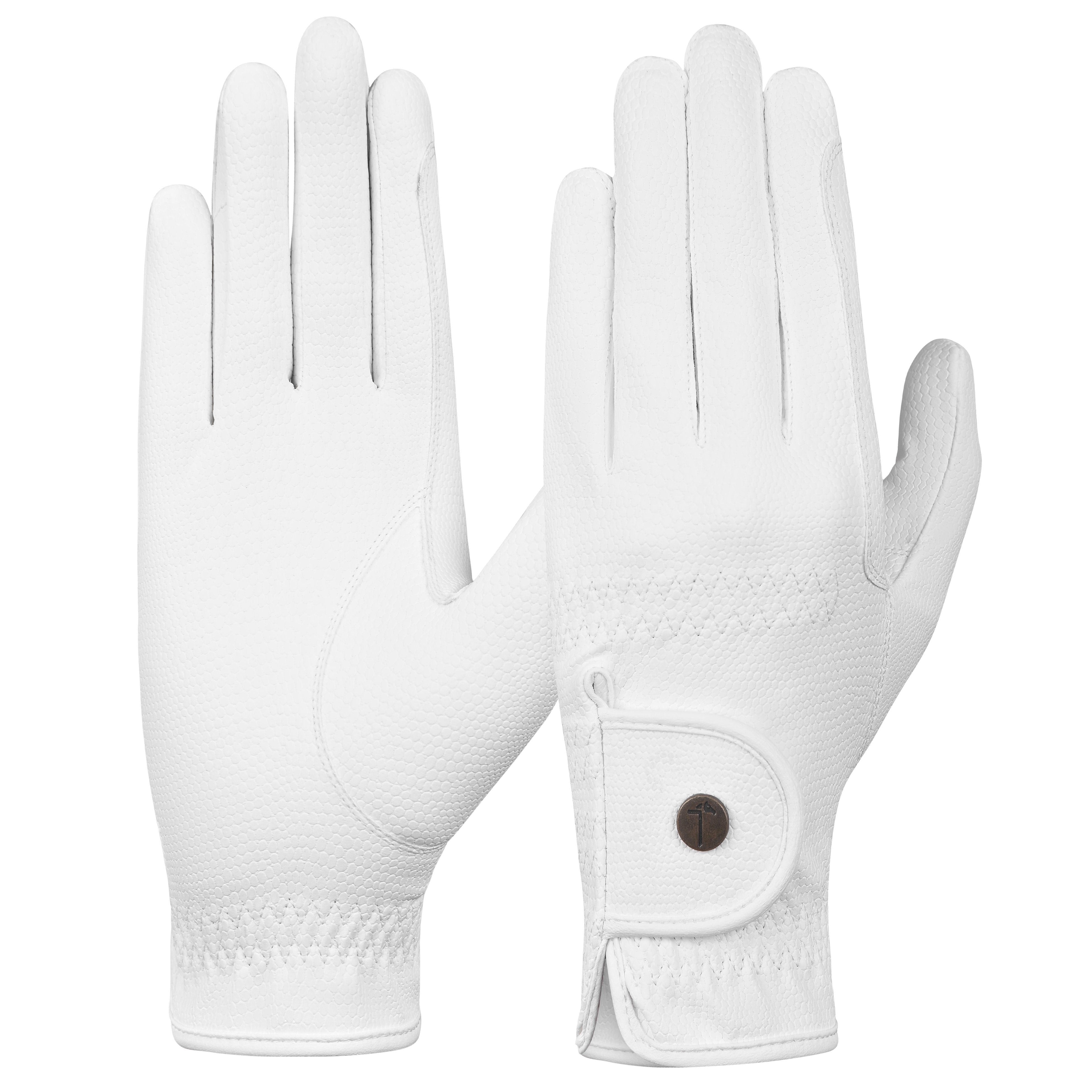 Tactiq Model G White Riding Gloves - Equiluxe Tack