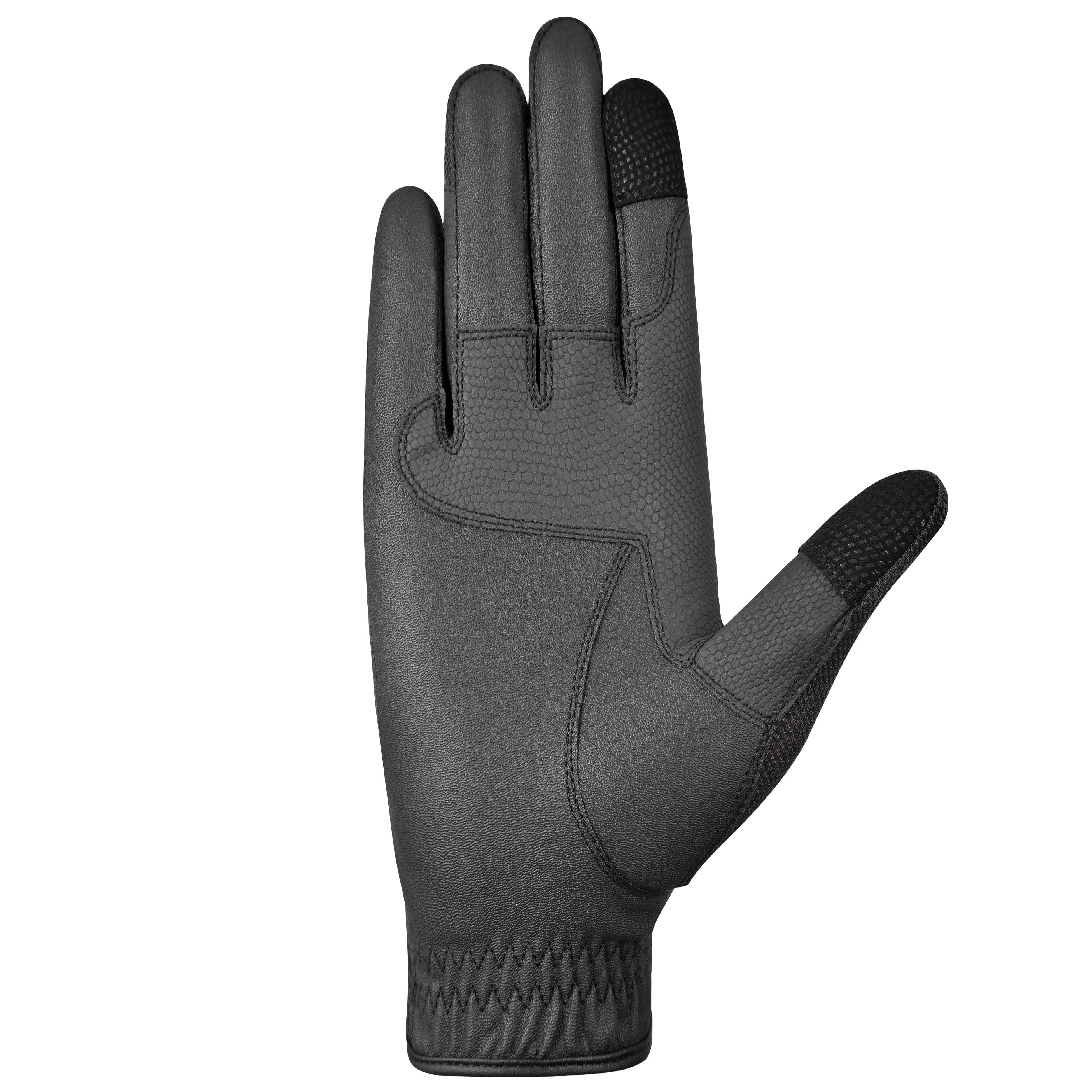 Tactiq Model L Black Riding Gloves - Equiluxe Tack