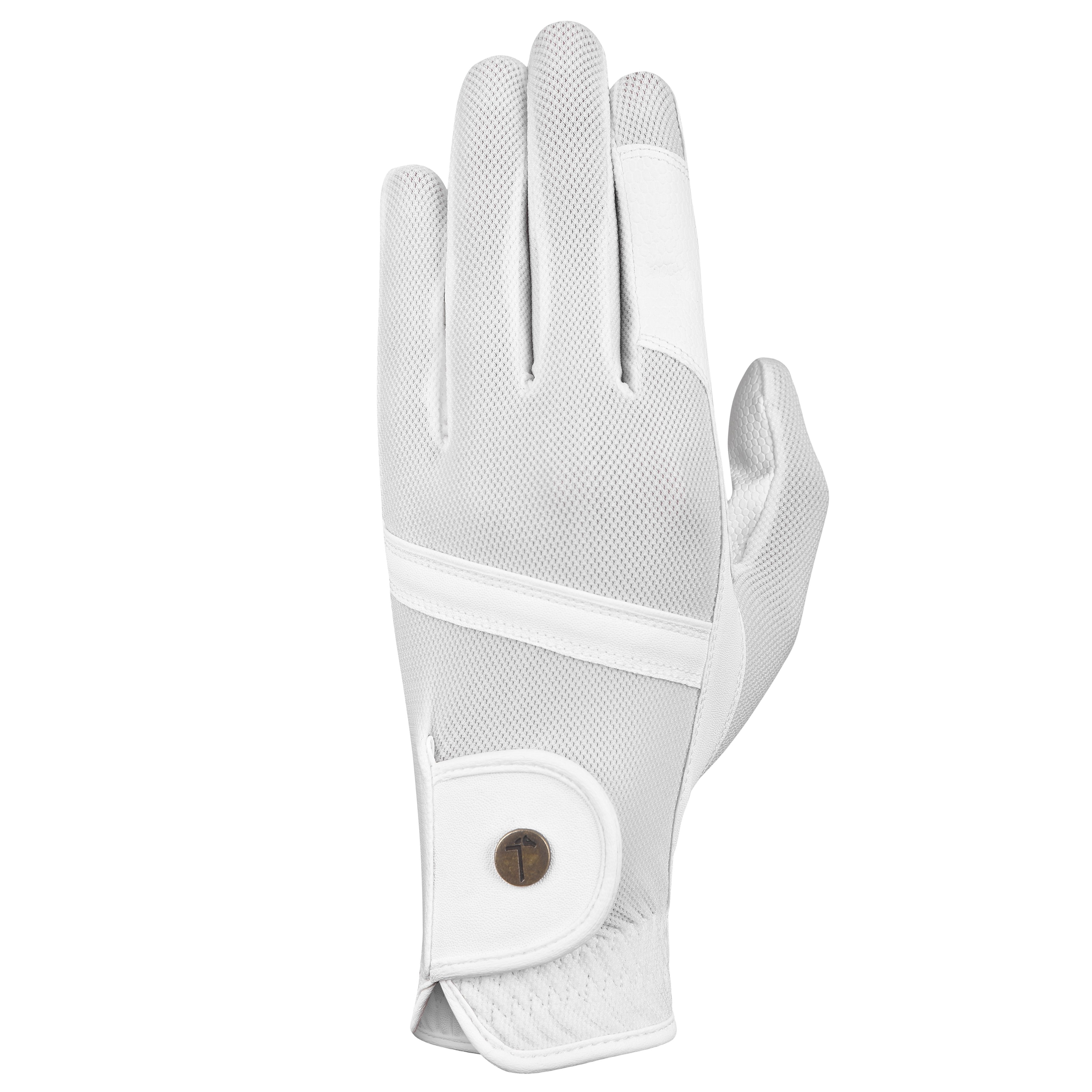 Tactiq Model L White Riding Gloves - Equiluxe Tack