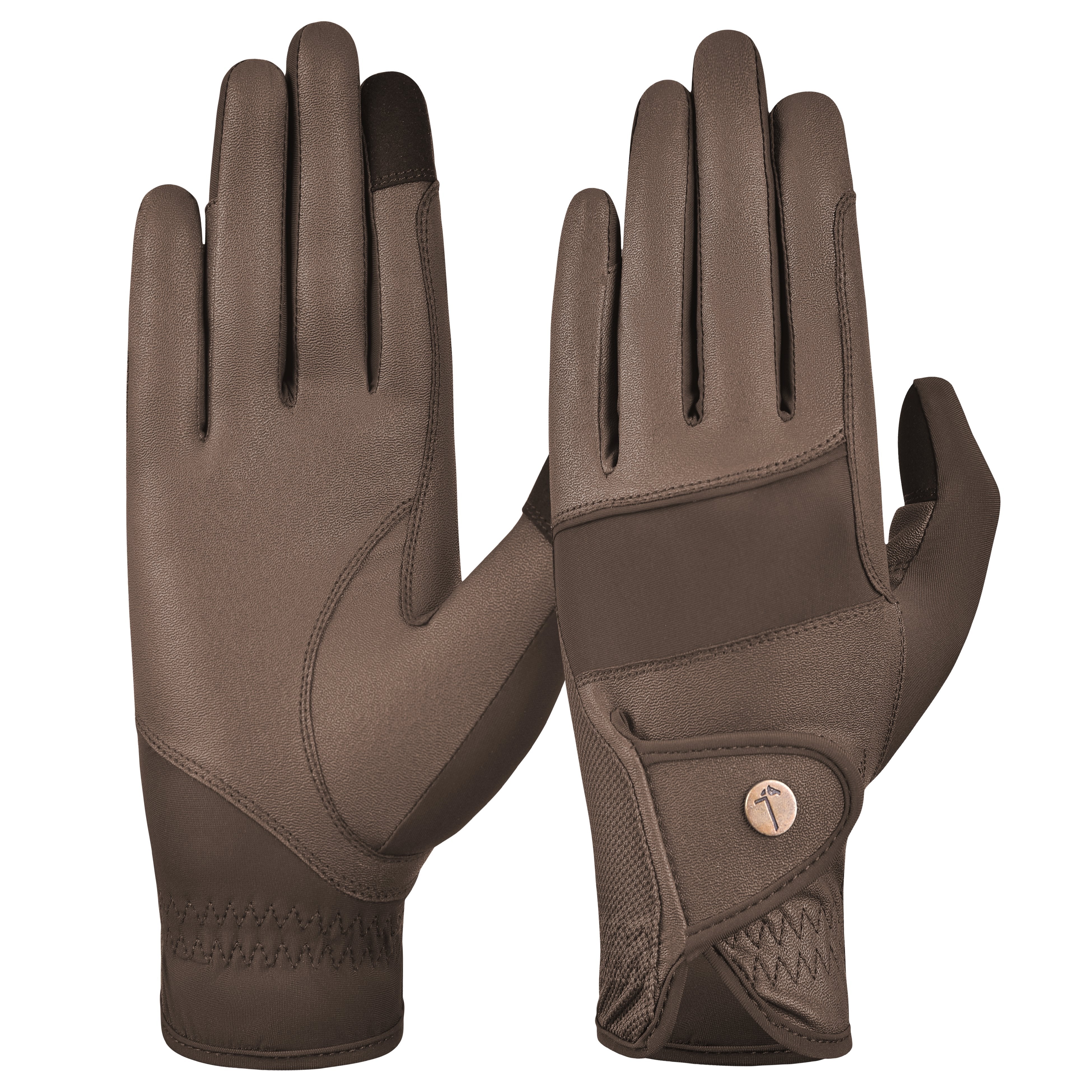 Tactiq Model O Brown Riding Gloves - Equiluxe Tack