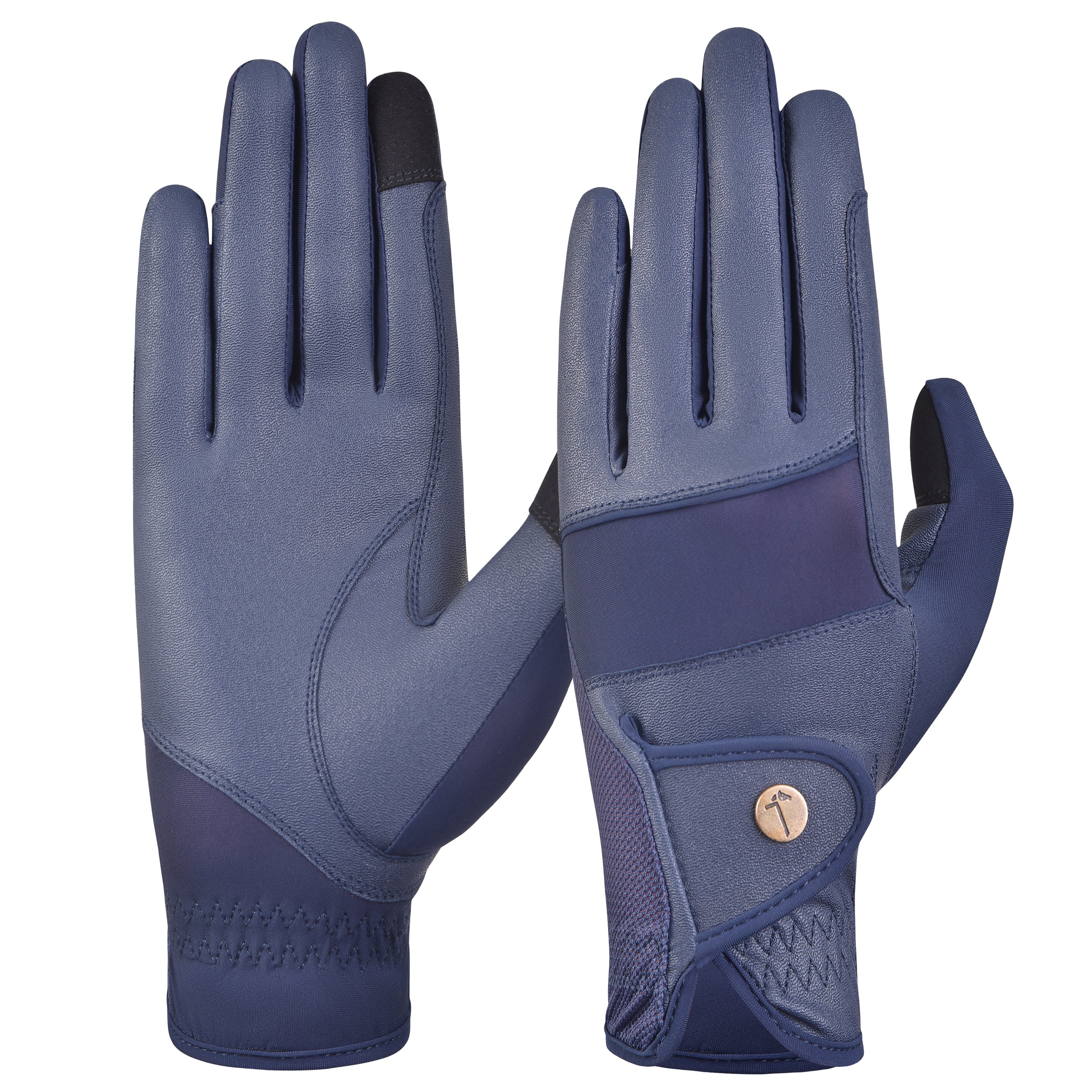 Tactiq Model O Navy Riding Gloves - Equiluxe Tack