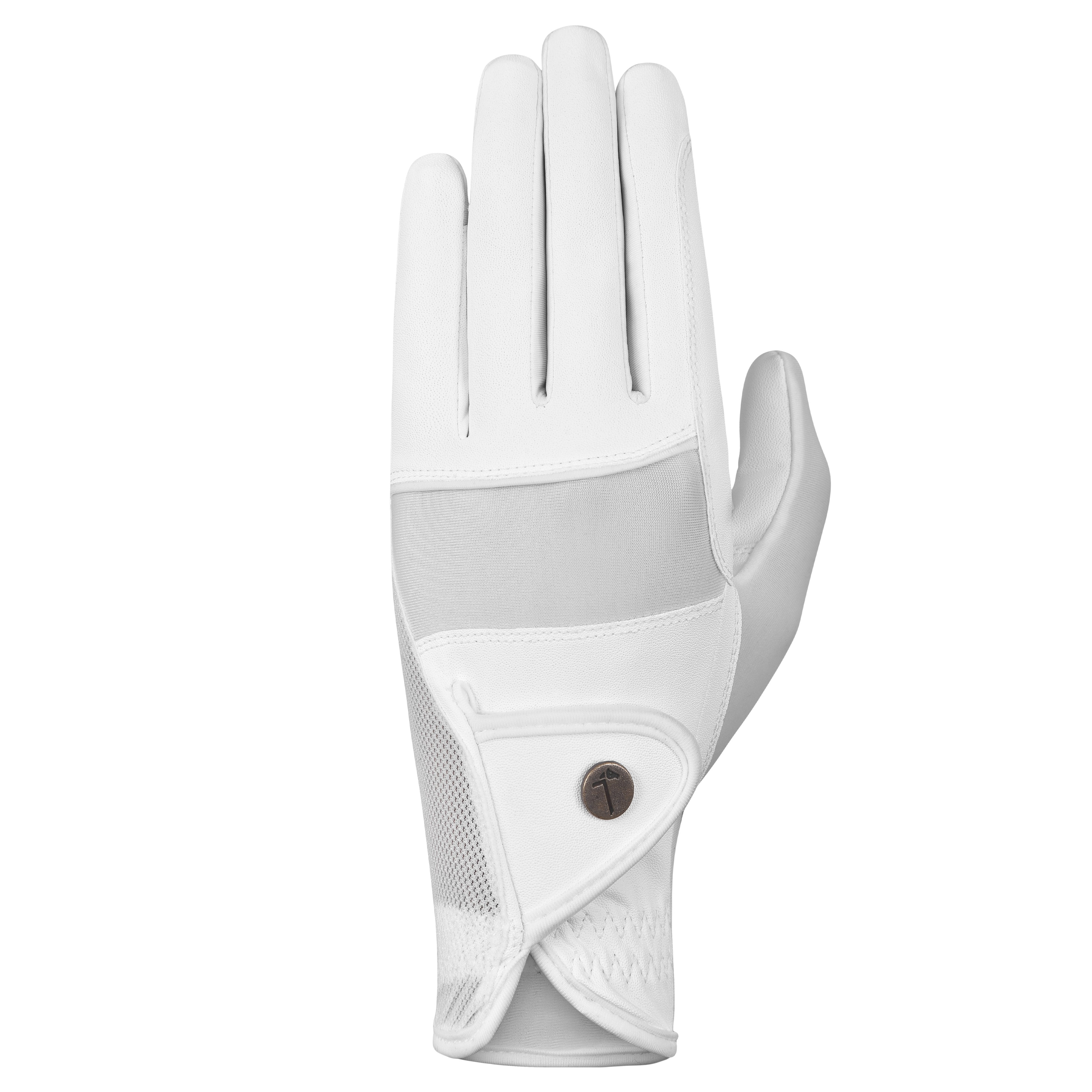 Tactiq Model O White Riding Gloves - Equiluxe Tack