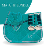 Teal Saddle Pad Set - Equestroom - Equiluxe Tack