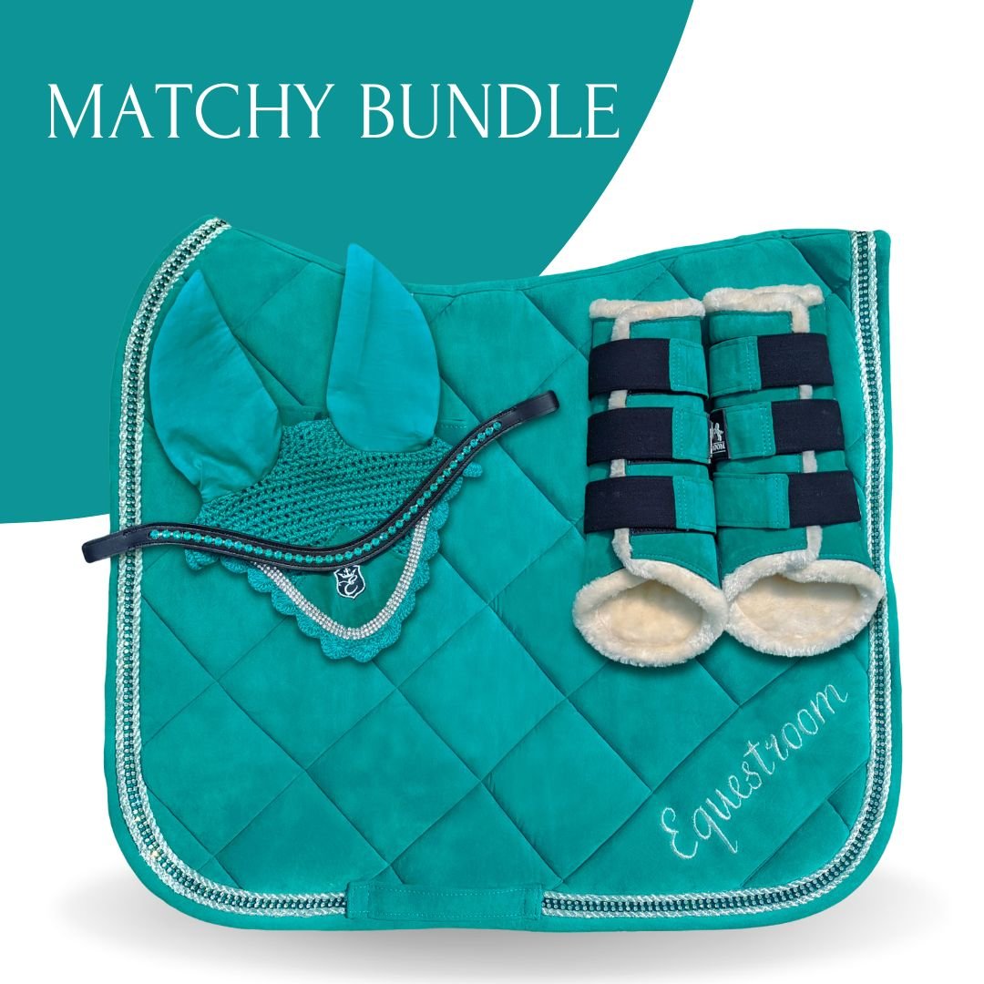 Teal Saddle Pad Set - Equestroom - Equiluxe Tack