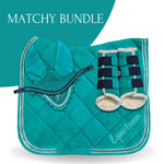 Teal Saddle Pad Set - Equestroom - Equiluxe Tack