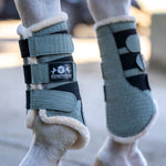 Teaparty Green Brushing Boots - Equestroom - Equiluxe Tack