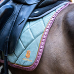 Teaparty Green Saddle Pad (Limited Edition) - Equestroom - Equiluxe Tack