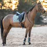 Teaparty Green Saddle Pad (Limited Edition) - Equestroom - Equiluxe Tack