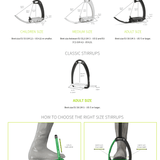 Tech Stirrups 'Turin Plus' Classic Hunter Jumper Stirrups - Tech Stirrups - Equiluxe Tack