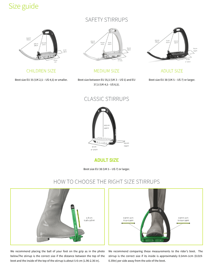 Tech Stirrups 'Turin Plus' Classic Hunter Jumper Stirrups - Tech Stirrups - Equiluxe Tack