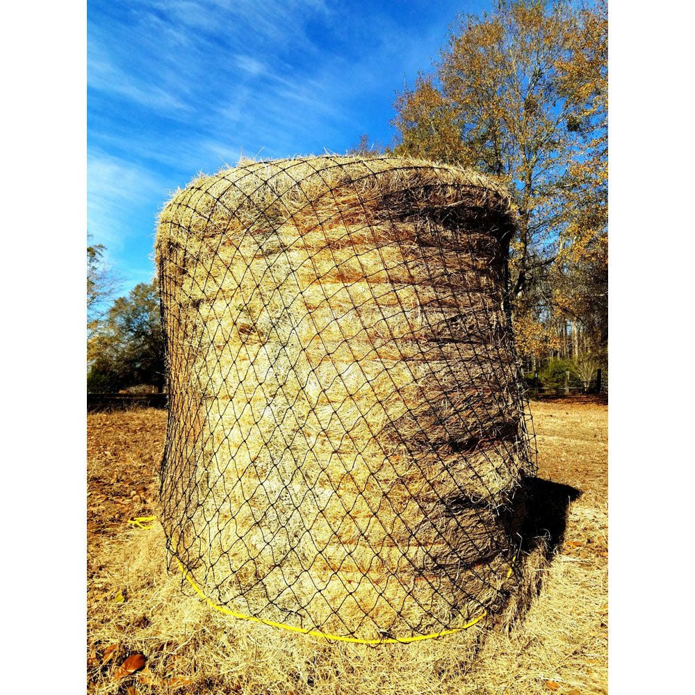 Texas Haynet Livestock Round Bale Hay Net - 3" Holes - Texas Haynet - Equiluxe Tack