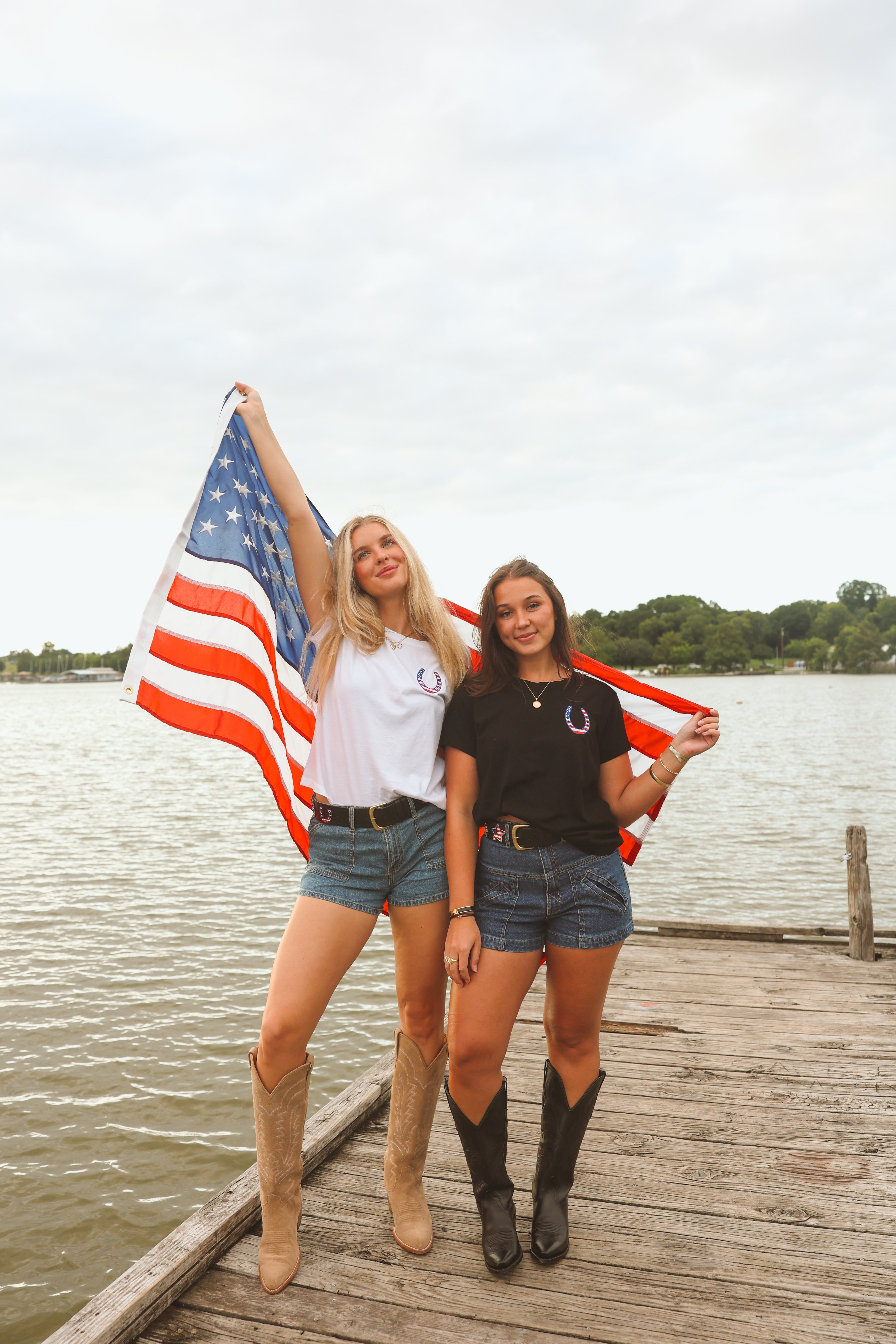 The Barn Dallas Lucky American T-Shirt - Equiluxe Tack