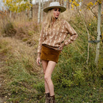 The Deinhardt Varsity Sweater - Cognac & Cream - Deinhardt Designs - Equiluxe Tack