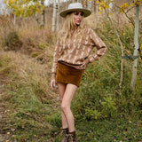 The Deinhardt Varsity Sweater - Cognac & Cream - Deinhardt Designs - Equiluxe Tack