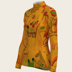 The Horse Fair in Ochre Quarter Zip Sun Shirt - Espoir Equestrian - Equiluxe Tack