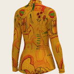 The Horse Fair in Ochre Quarter Zip Sun Shirt - Espoir Equestrian - Equiluxe Tack