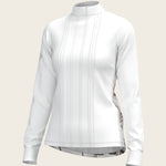 The Horse Fair Monochrome Long Pleated Long Sleeve Sleeve Show Shirt - Espoir Equestrian - Equiluxe Tack