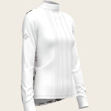 The Horse Fair Monochrome Long Pleated Long Sleeve Sleeve Show Shirt - Espoir Equestrian - Equiluxe Tack