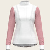 The Horse Fair Monochrome Short Pleated with Rose Long Sleeve Show Shirt - Espoir Equestrian - Equiluxe Tack