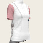 The Horse Fair Monochrome Short Pleated with Rose Short Sleeve Show Shirt - Espoir Equestrian - Equiluxe Tack