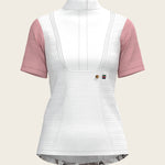 The Horse Fair Monochrome Short Pleated with Rose Short Sleeve Show Shirt - Espoir Equestrian - Equiluxe Tack