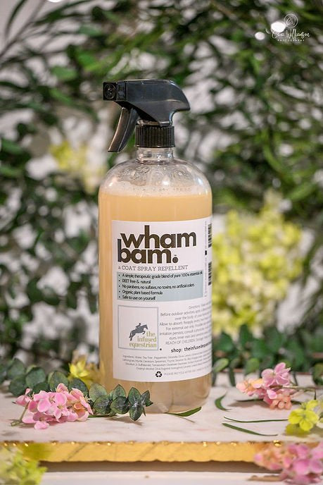 The Infused Equestrian 'Wham Bam' All Natural Fly Spray (28 oz) - The Infused Equestrian - Equiluxe Tack