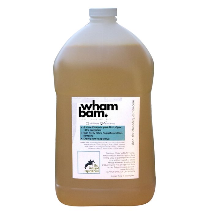 The Infused Equestrian 'Wham Bam' All Natural Fly Spray Gallon - The Infused Equestrian - Equiluxe Tack