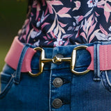 The Novella Dusty Rose Snaffle Belt. - Novella Equestrian - Equiluxe Tack