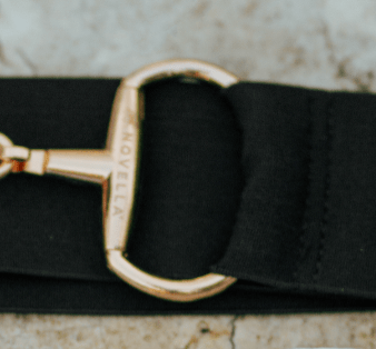 The Novella Equestrian Snaffle Belts in Black - Novella Equestrian - Equiluxe Tack
